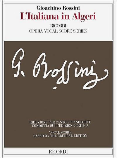 L’Italiana in Algeri: Vocal Score Critical Edition
