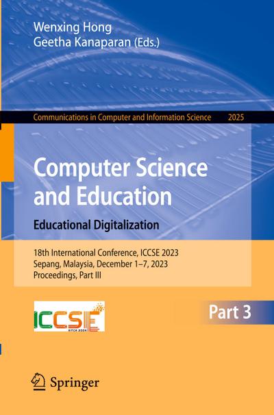 Computer Science and Education. Educational Digitalization