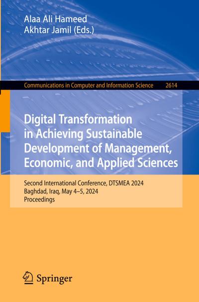 Digital Transformation in Achieving Sustainable Development of Management, Economic, and Applied Sciences