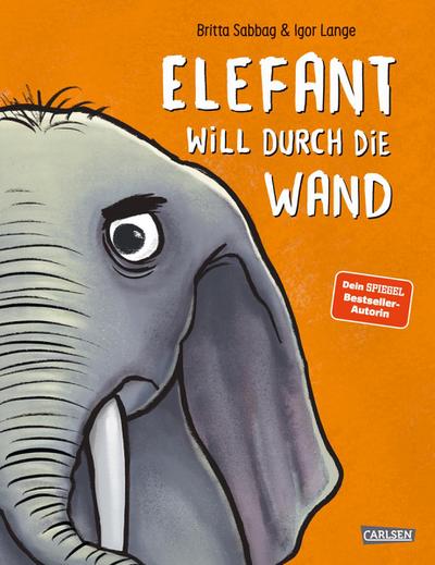 Elefant will durch die Wand