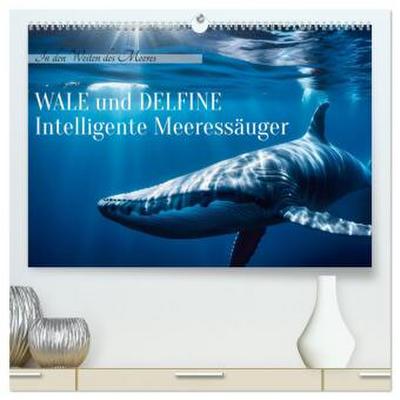 Wale und Delfine - Intelligente Meeressäuger (hochwertiger Premium Wandkalender 2026 DIN A2 quer), Kunstdruck in Hochglanz