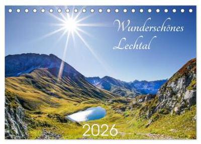 Wunderschönes Lechtal (Tischkalender 2026 DIN A5 quer), CALVENDO Monatskalender