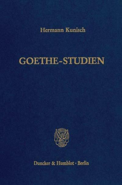 Goethe-Studien.