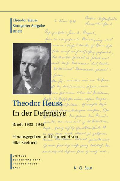 Theodor Heuss, 1933-1945, Theodor Heuss, In der Defensive