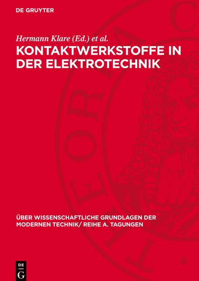 Kontaktwerkstoffe in der Elektrotechnik