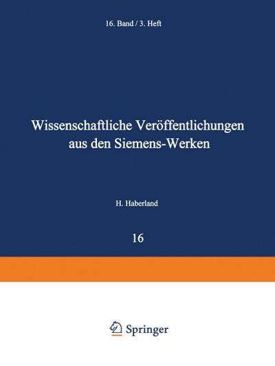 Wissenschaftliche Veröffentlichungen aus den Siemens-Werken