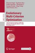 Evolutionary Multi-Criterion Optimization
