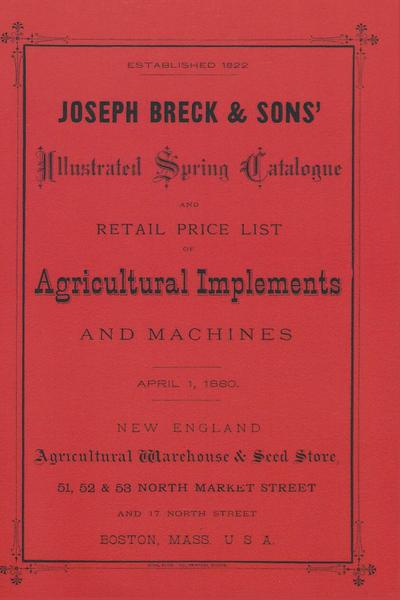 Joseph Breck & Sons’ 1880 Catalogue