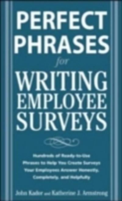 Perfect Phrases for Writing Employee Surveys