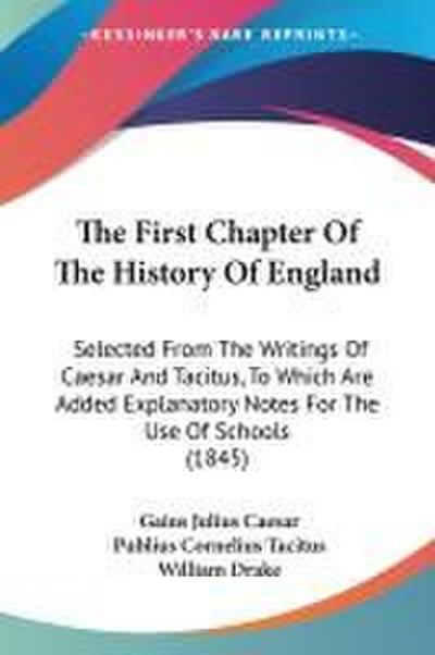 The First Chapter Of The History Of England