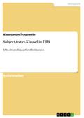 Subject-to-tax-Klausel in DBA