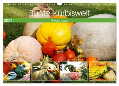 Bunte Kürbiswelt (Wandkalender 2024 DIN A3 quer), CALVENDO Monatskalender