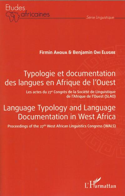 Typologie et documentation  des langues en Afrique de l’Ouest