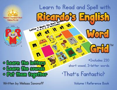 Learn to Read and Spell with Ricardo’s English Word Grid(TM)