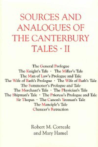 Sources and Analogues of the <I>Canterbury Tales</I>: vol. II