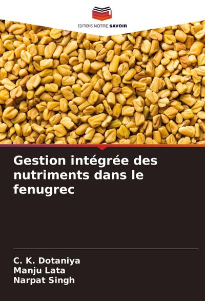 Gestion intégrée des nutriments dans le fenugrec