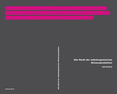 Alle Macht der selbstorganisierten Wissensproduktion