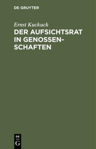 Der Aufsichtsrat in Genossenschaften