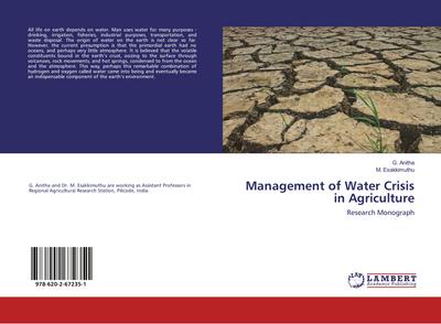 Management of Water Crisis in Agriculture