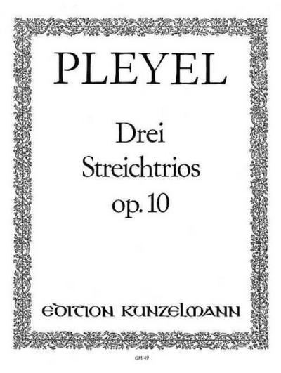 3 concertante Trios op.10für Streichtrio