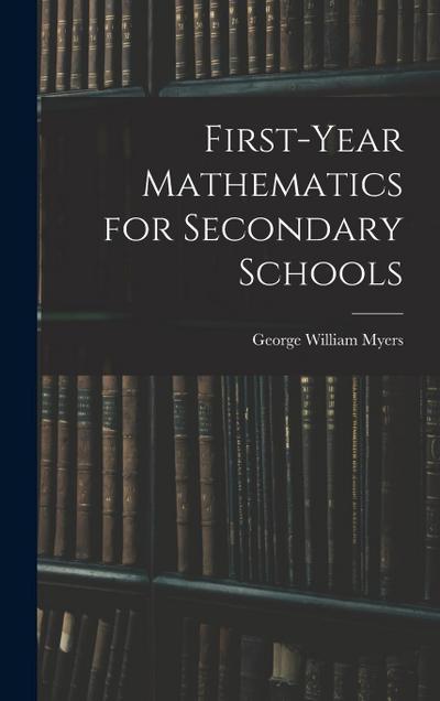 First-Year Mathematics for Secondary Schools