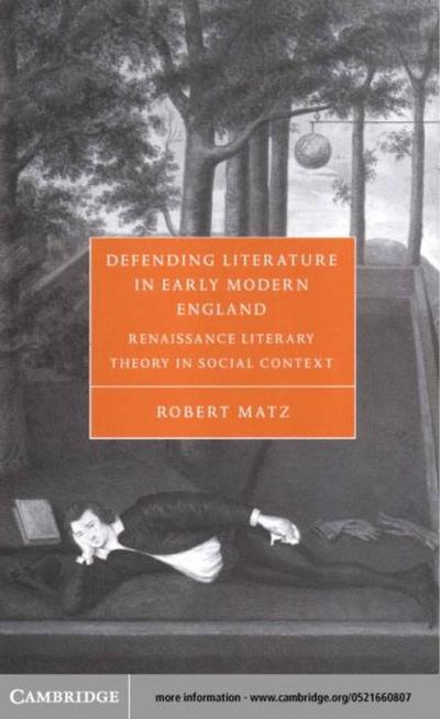 Defending Literature in Early Modern England