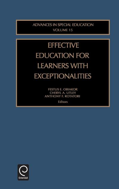 Effective Education for Learners with Exceptionalities