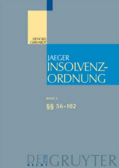 Insolvenzordnung / §§ 56-102