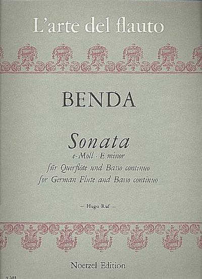 Sonate e-Mollfür Flöte und Klavier