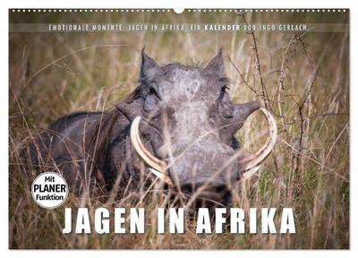 Emotionale Momente: Jagen in Afrika. (Wandkalender 2025 DIN A2 quer), CALVENDO Monatskalender