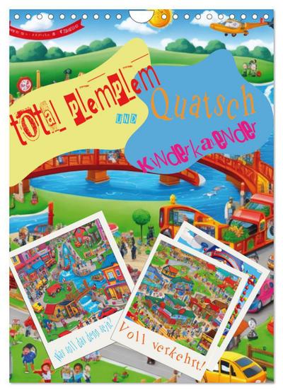 total plemplem und Quatsch Kinderkalender (Wandkalender 2024 DIN A4 hoch), CALVENDO Monatskalender