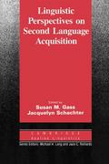 Linguistic Perspectives on Second Language Acquisition