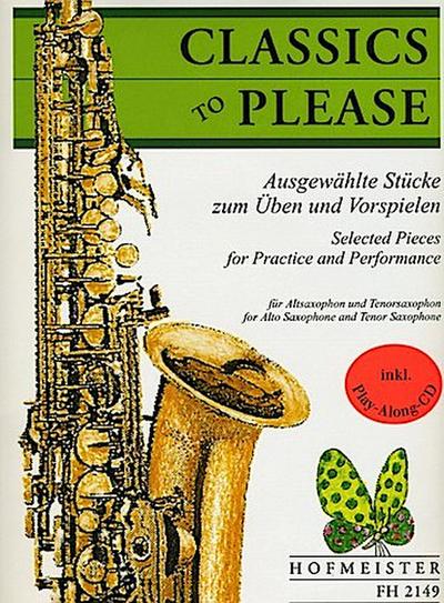 Classics to Please, für Altsaxophon + Tenorsaxophon, m. Audio-CD