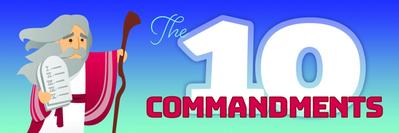 Bookmark - Kids - The Ten Commandments - Ex 20:1-17 (Niv)
