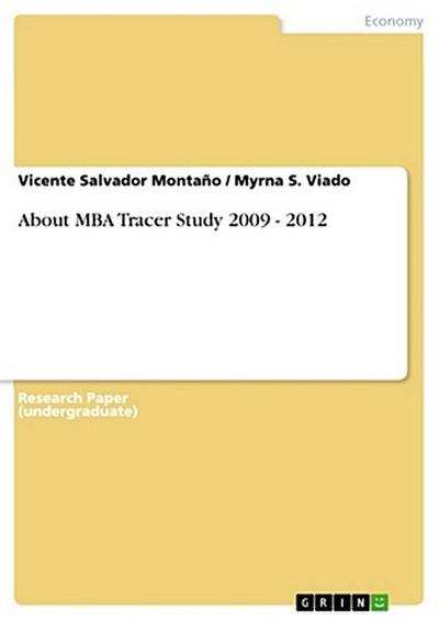 About MBA Tracer Study 2009 - 2012