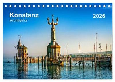 Konstanz Architektur (Tischkalender 2026 DIN A5 quer), CALVENDO Monatskalender