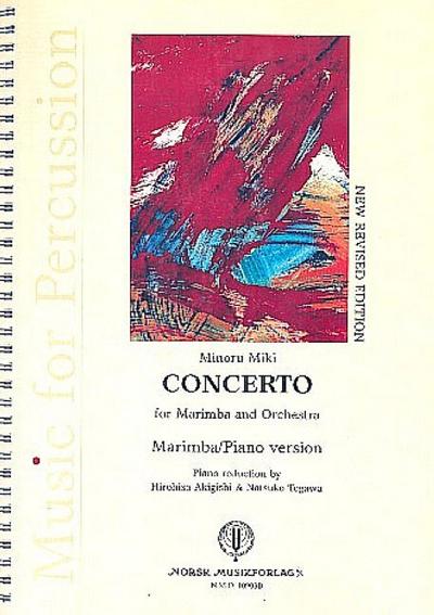Concerto for marimba and orchestrafor marimba and piano