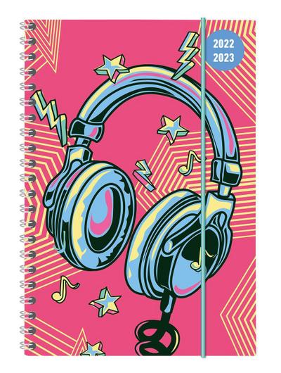 Collegetimer Music 2022/2023 - Schüler-Kalender A5 (15x21 cm) - Musik - Ringbindung - Weekly - 224 Seiten - Terminplaner - Alpha Edition