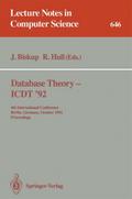 Database Theory - ICDT ’92