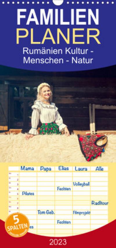 Familienplaner Rumänien Kultur - Menschen - Natur (Wandkalender 2023 , 21 cm x 45 cm, hoch)