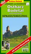 Radwander- und Wanderkarte Ostharz, Bodetal und Umgebung