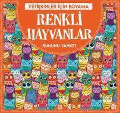 Renkli Hayvanlar - Yetiskinler Icin Boyama