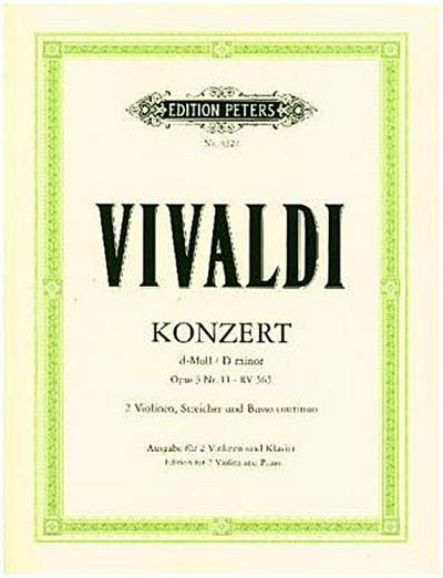 Konzert für 2 Violinen, Streicher und Basso continuo d-moll op. 3 Nr. 11 RV 565
