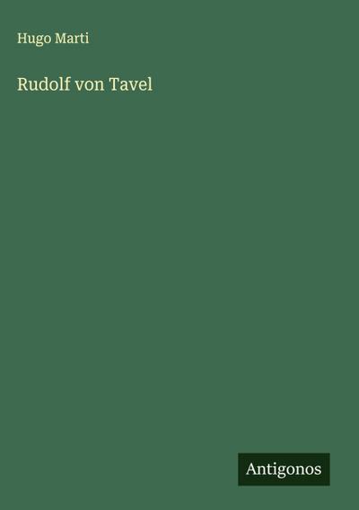 Rudolf von Tavel
