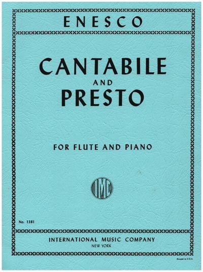 Cantabile and Prestofor flute and piano
