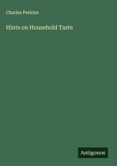 Hints on Household Taste
