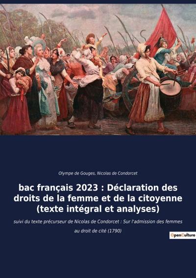 bac français 2023 : Déclaration des droits de la femme et de la citoyenne (texte intégral)