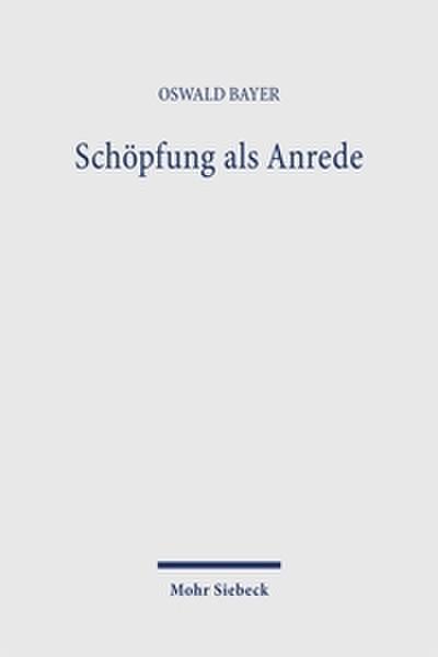 Schöpfung als Anrede