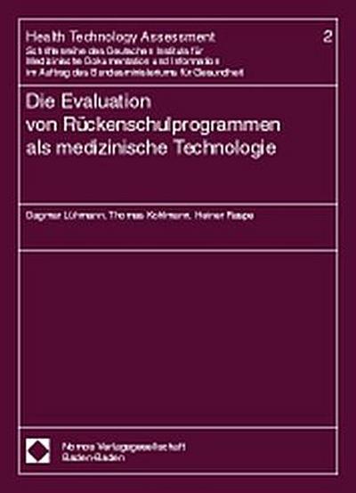 Die Evaluation von Rückenschulprogrammen als medizinische Technologie