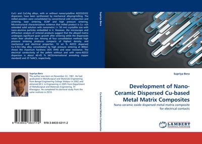 Development of Nano-Ceramic Dispersed Cu-based Metal Matrix Composites